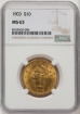 Picture of 1903 $10 Liberty Eagle MS63