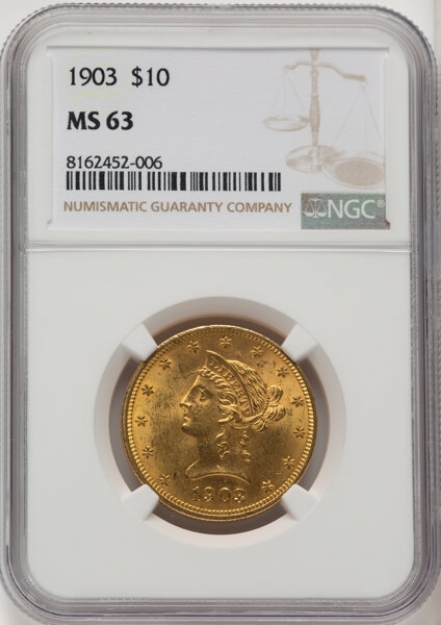Picture of 1903 $10 Liberty Eagle MS63