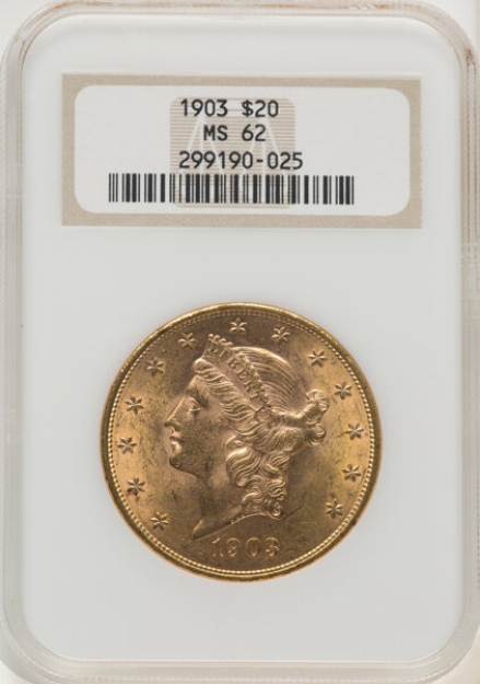 Picture of 1903 $20 Liberty Double Eagle MS62