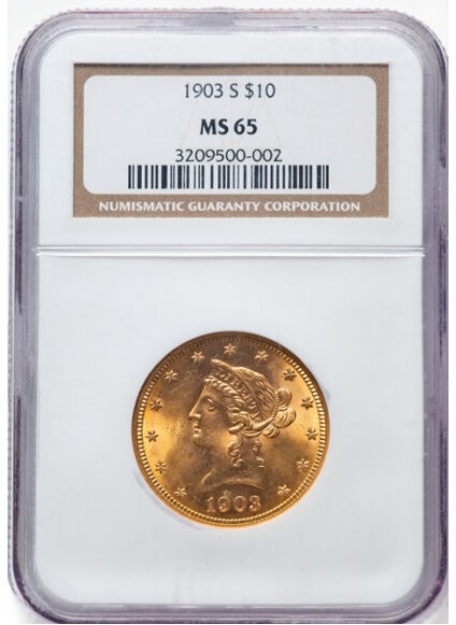 Picture of 1903S $10 Liberty Eagle MS65