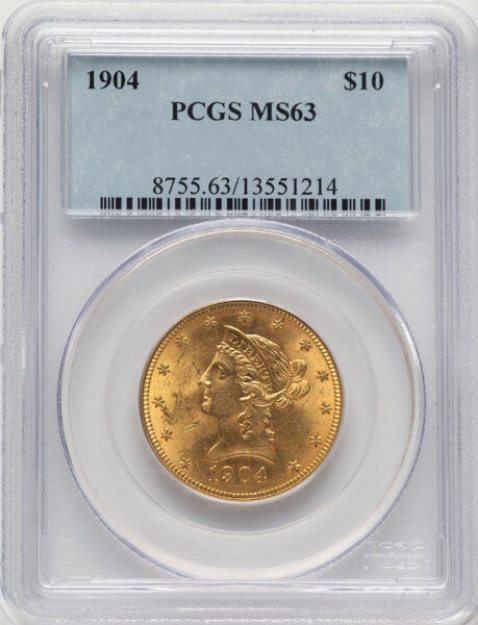 Picture of 1904 $10 Liberty Eagle MS63