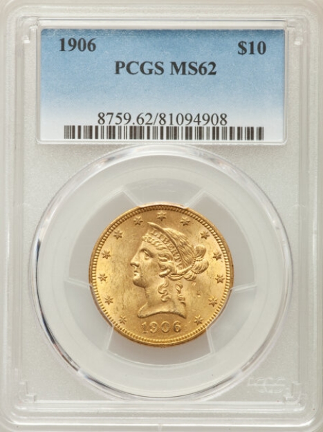 Picture of 1906 $10 Liberty Eagle MS62