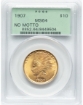Picture of 1907NM $10 Indian Head Eagle MS64