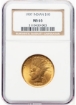 Picture of 1907NM $10 Indian Head Eagle MS65
