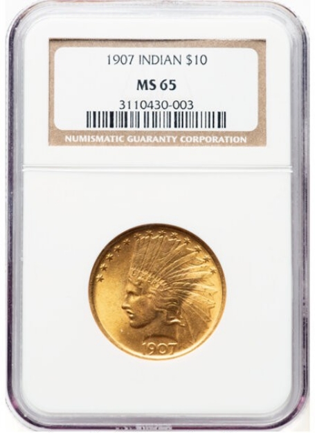 Picture of 1907NM $10 Indian Head Eagle MS65
