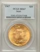 Picture of 1907NM $20 St. Gaudens Double Eagle MS67