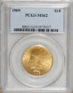 Picture of 1909 $10 Indian Head Eagle MS62